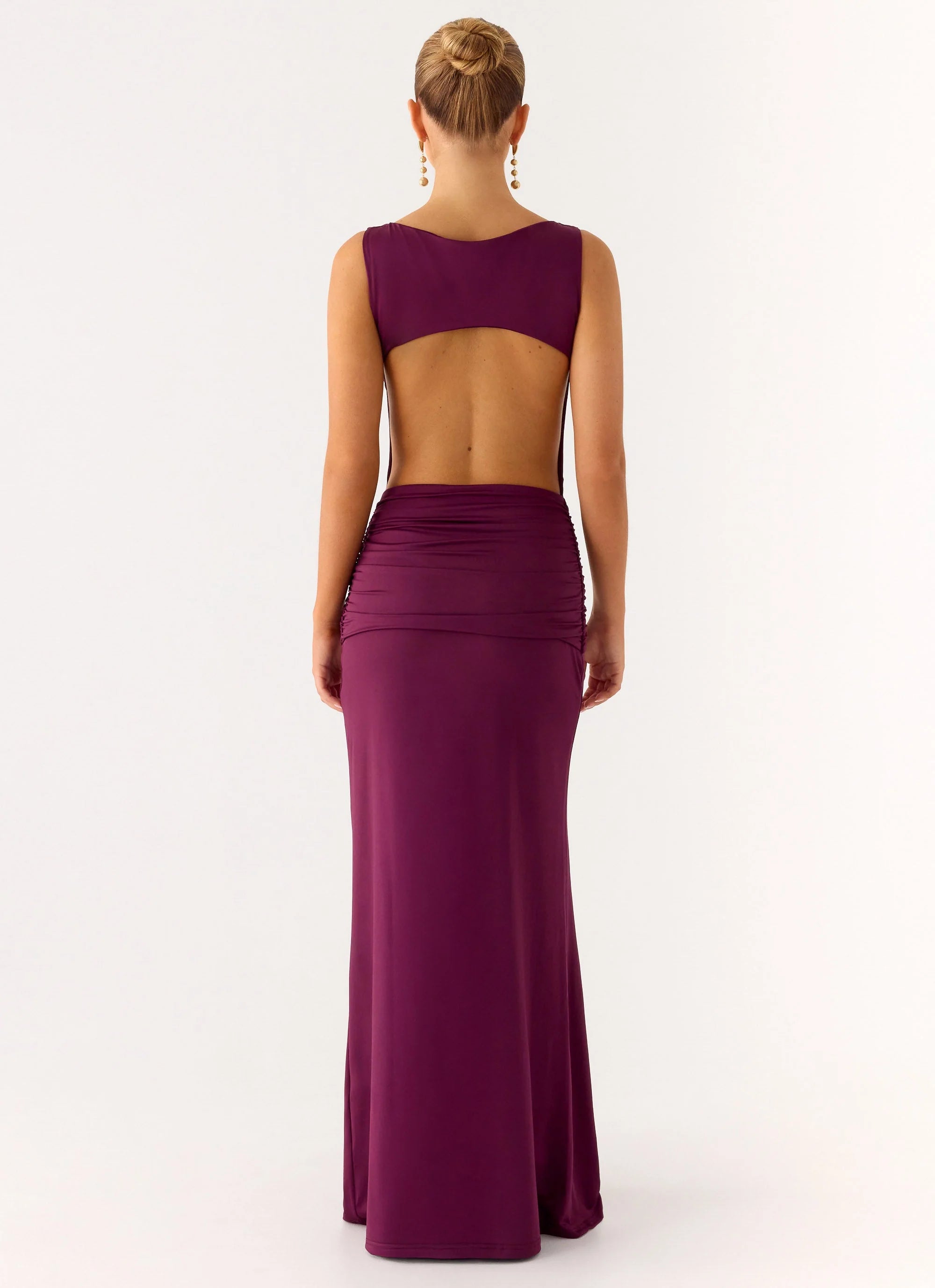 Fault Line Maxi Dress - Plum