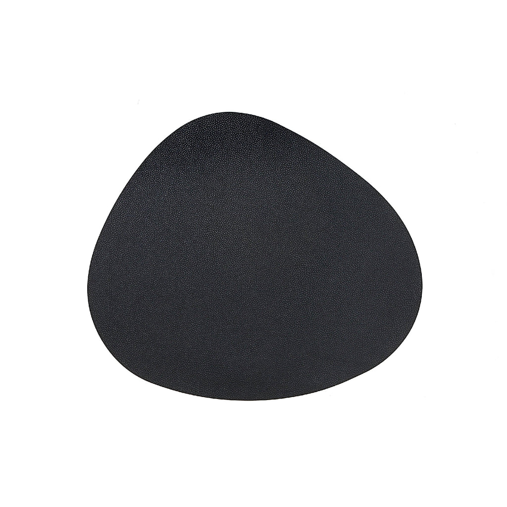 REVERSIBLE PLEATHER PEBBLE PLACEMAT (GRAY)