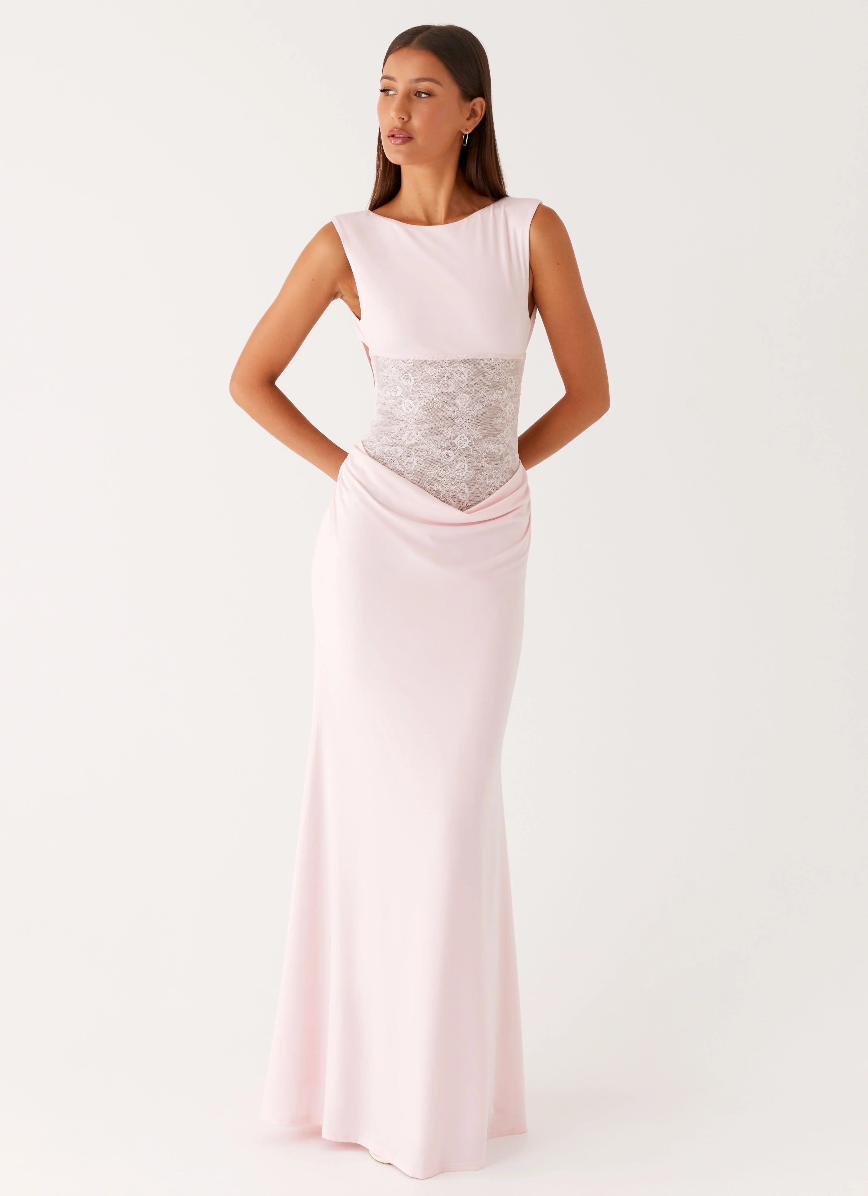 Love Tease Maxi Dress - Baby Pink