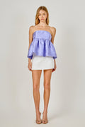 Jacquard Babydoll Tube Top