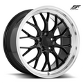 Ace Alloy Wheels AFF10 Gloss Piano Black Diamond Lip