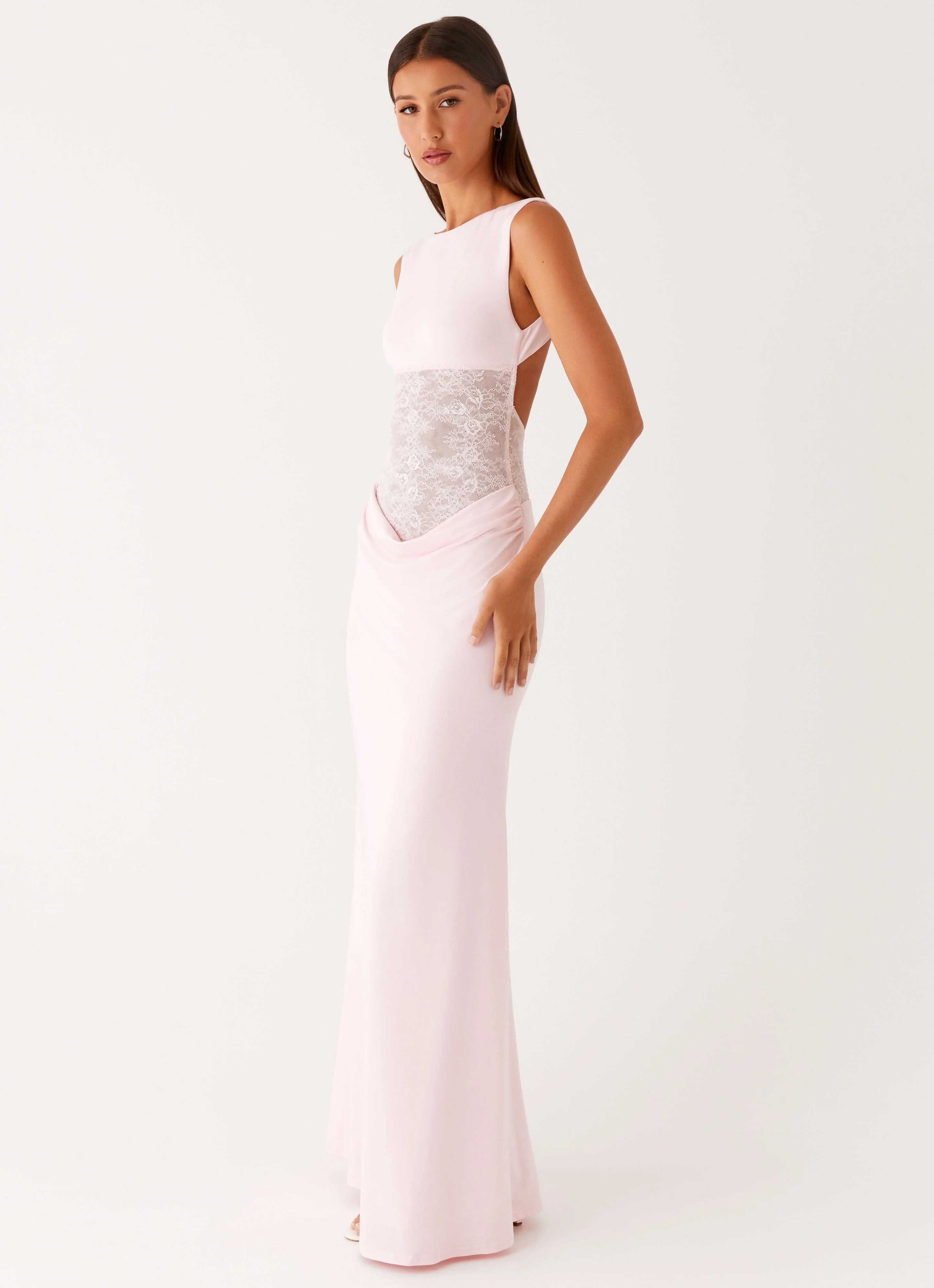 Love Tease Maxi Dress - Baby Pink