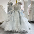 Luxury Princess Girl Wedding Dress for Wedding Birthday Party J066