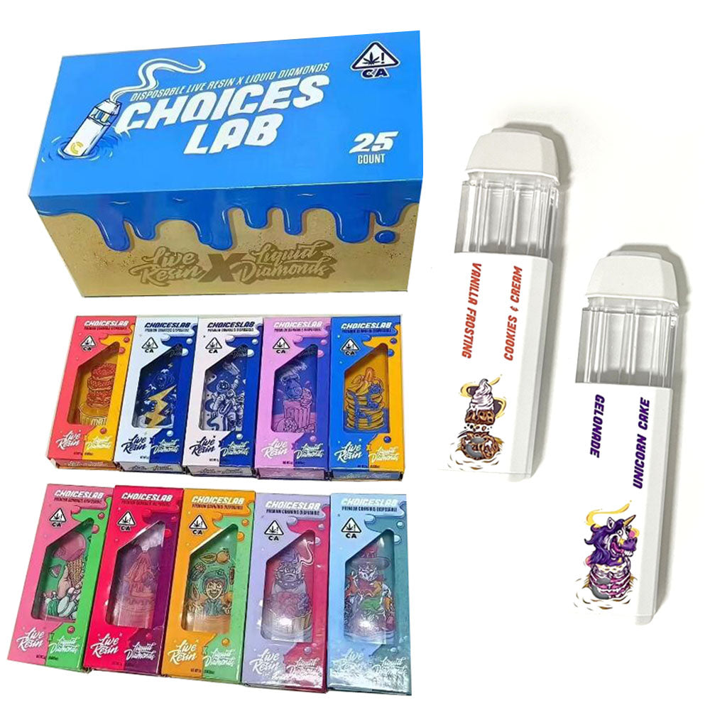 Choiceslab 2000mg Live Resin x Liquid Diamonds  2g Disposable Carts - Bittchaser Smoke Shop