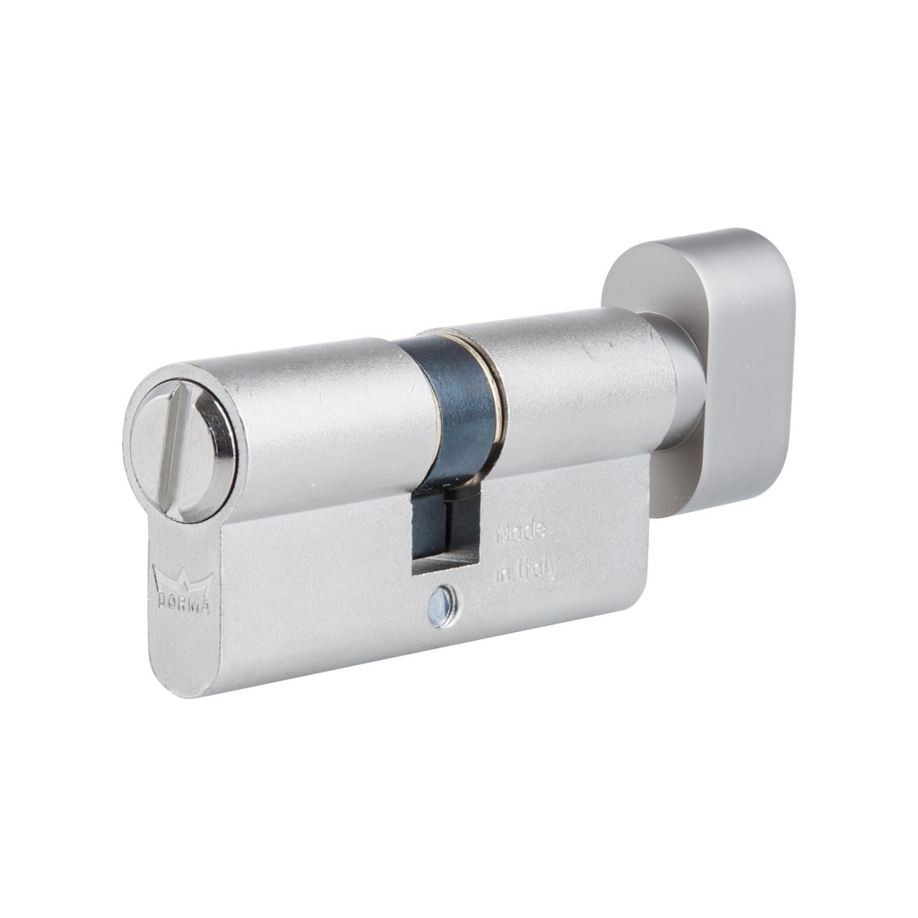DBC006502 KD, 66mm - 32.5/32.5, Double Cylinder (Bathroom/Privacy/Emergency), Thumbturn to Coin, Matt Black, DORMAKABA