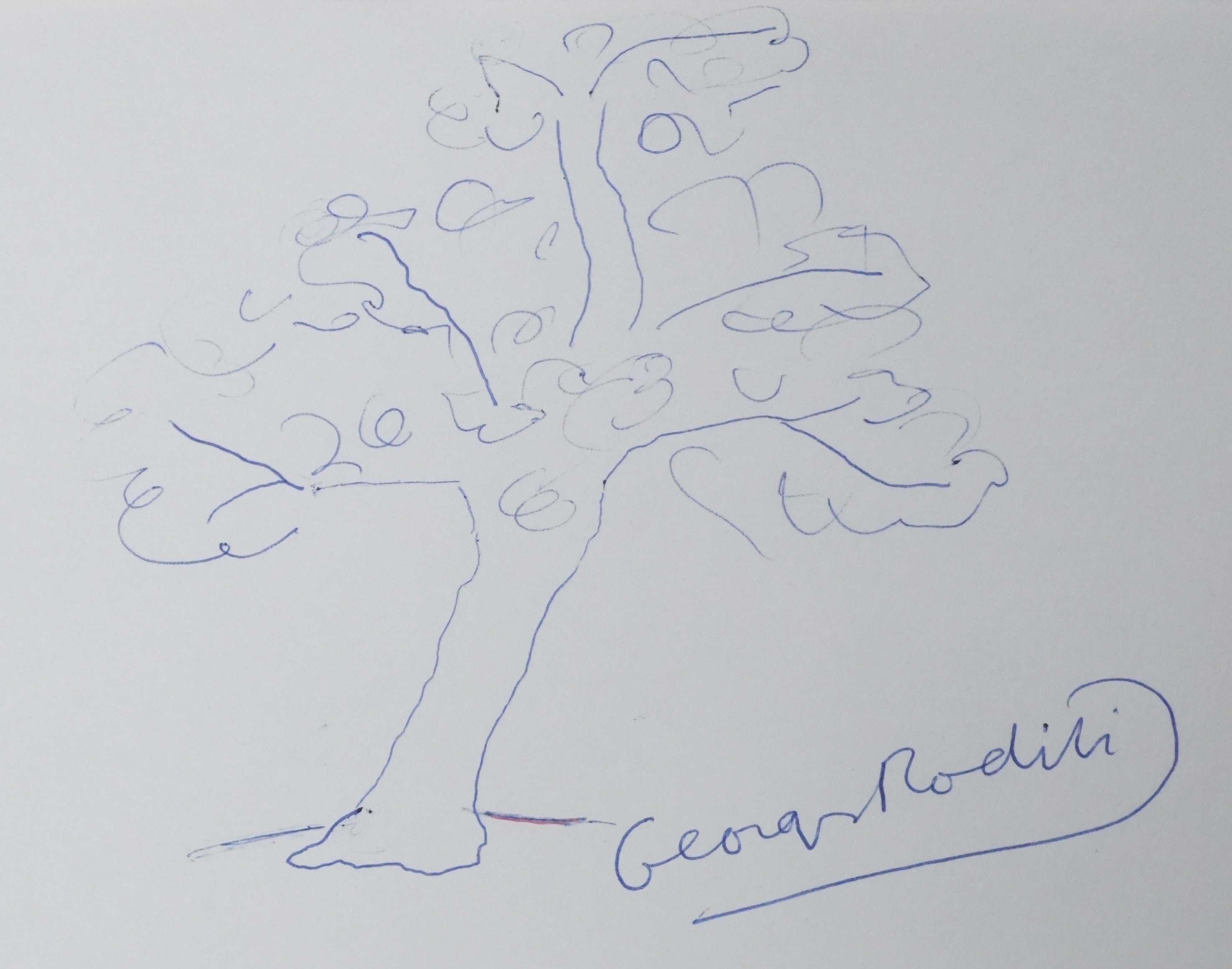 Autographe original de Georges RODITI (vue générale) - Crédit photo : Galerie Art.Paris