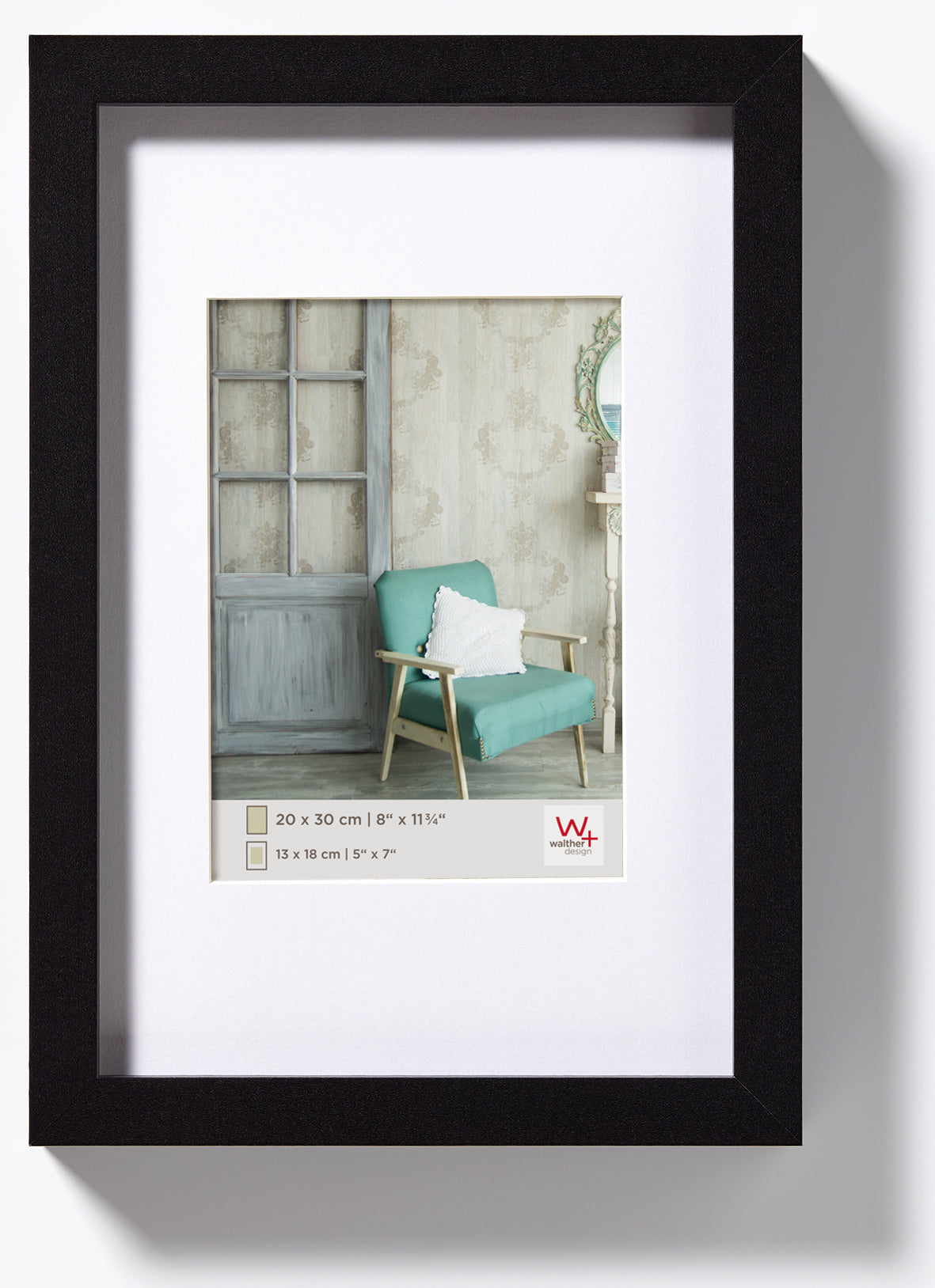 Stockholm houten fotolijst 60x80 zwart