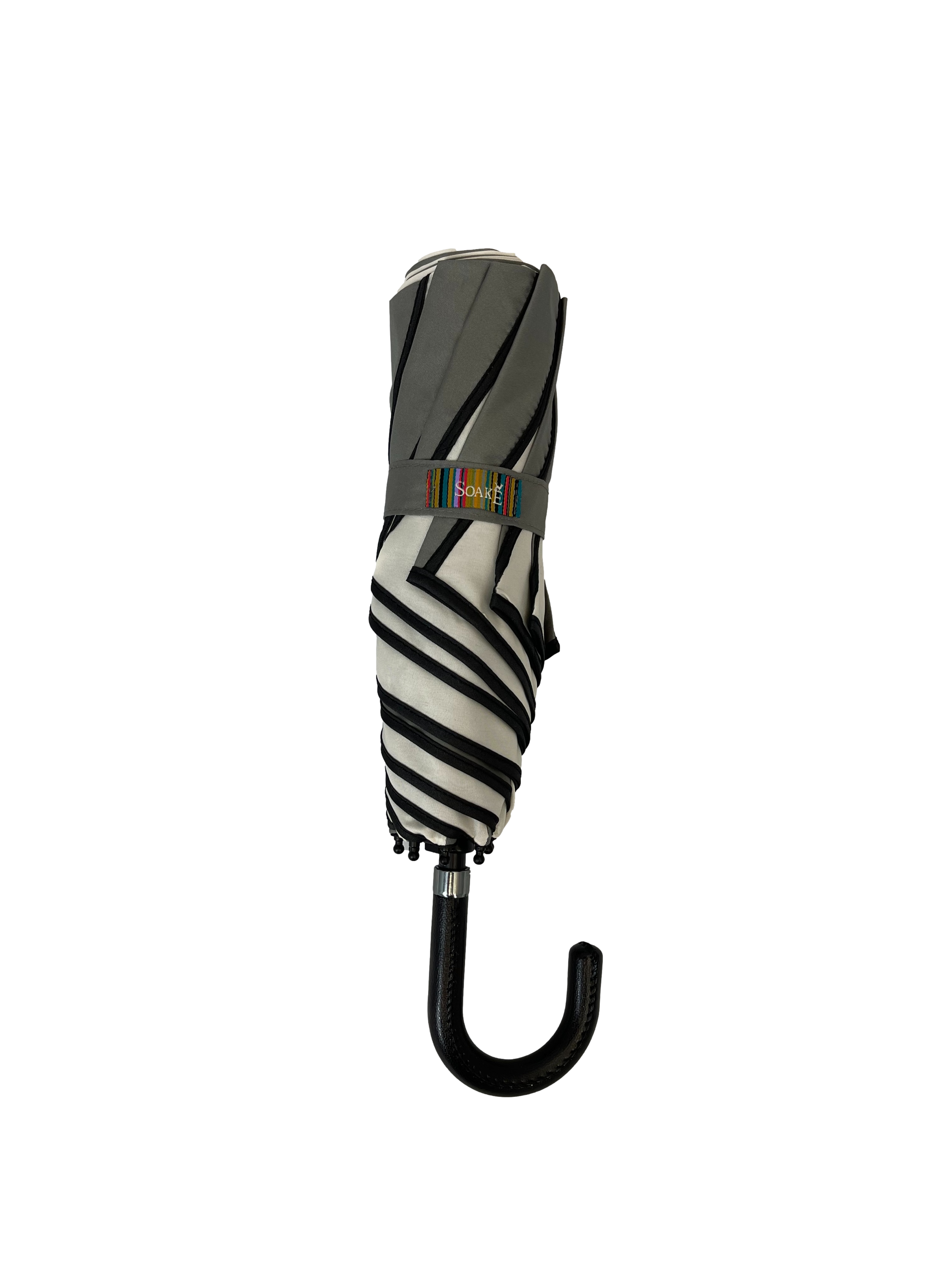 Everyday Swirl Folding Umbrella Charcoal/Cream