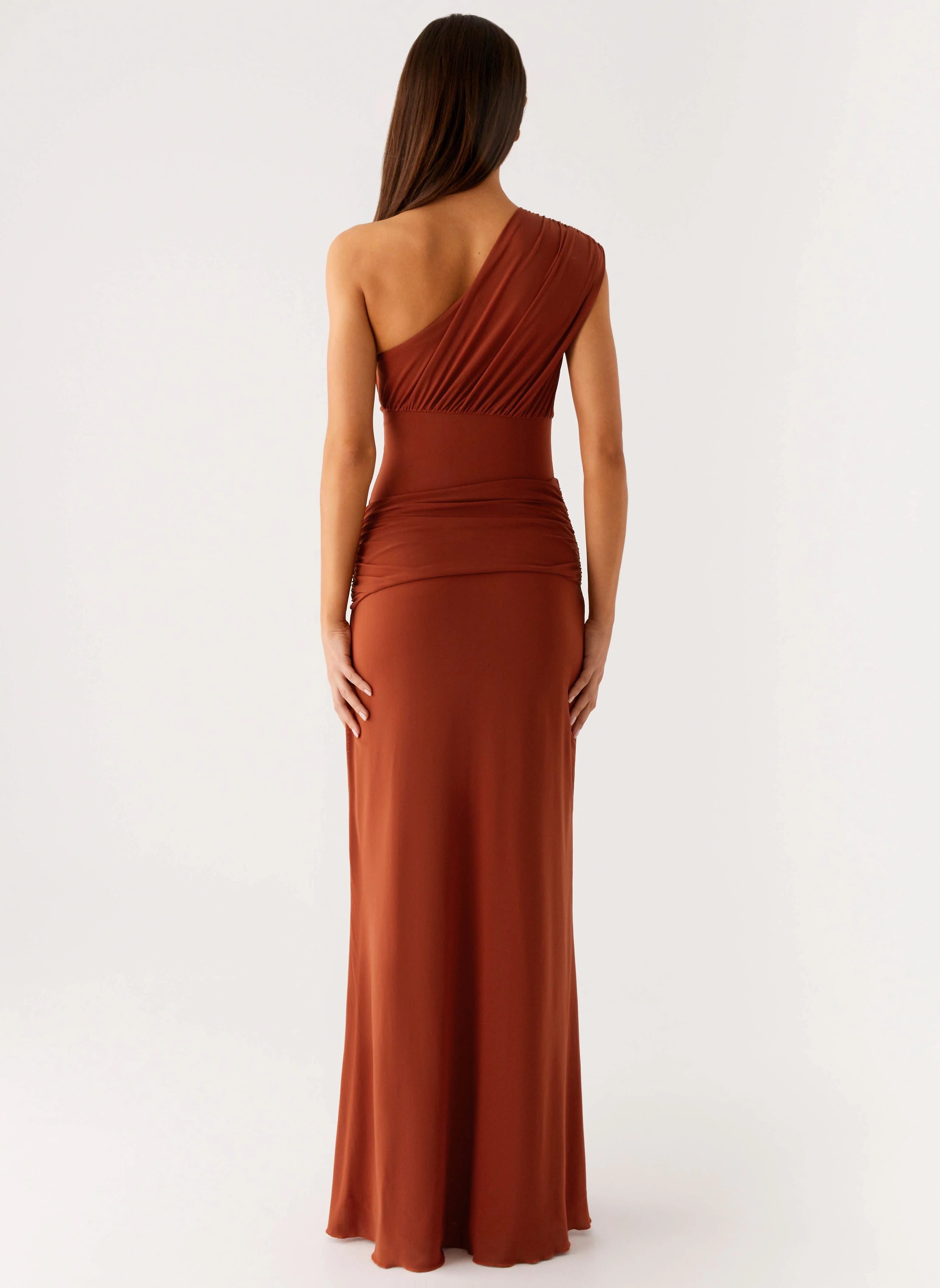 Glimmer Maxi Dress - Rust