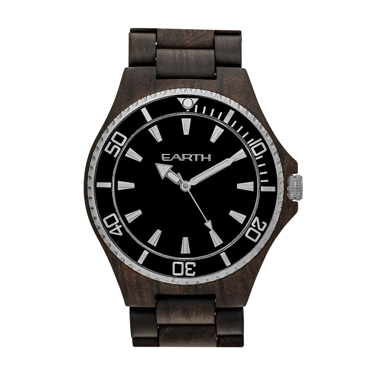 Earth Wood Centurion Bracelet Watch - Dark Brown - ETHEW6002