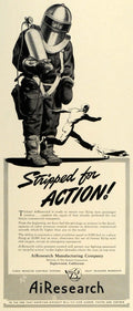 1942 Ad AiResearch Inglewood Cabin Pressure Control Heat Transfer World War FZ4