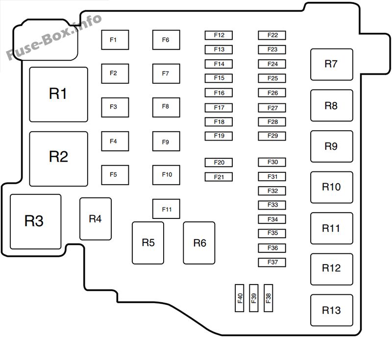 ford fiesta 2011 cigarette lighter fuse Fuse Box Diagram Ford Fiesta  (2011-2013)