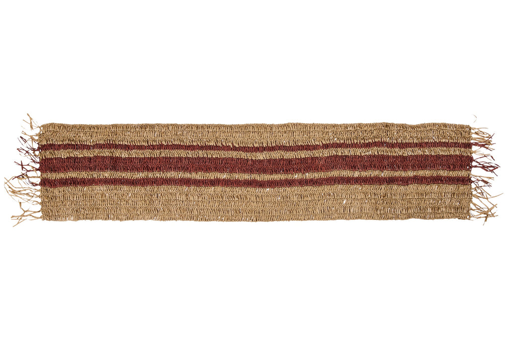 Marrakech - Runner Raffia Striscia Terra
