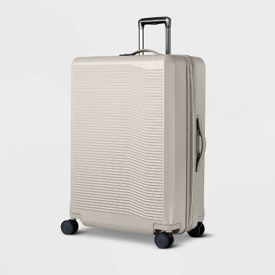 Signature Hardside Large Checked Spinner Suitcase Matte Atmosphere - Open Story (LOCAL PICKUP ONLY)
