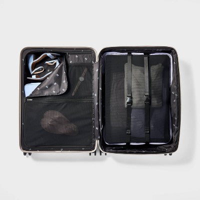 Signature Hardside Large Checked Spinner Suitcase Matte Atmosphere - Open Story (LOCAL PICKUP ONLY)