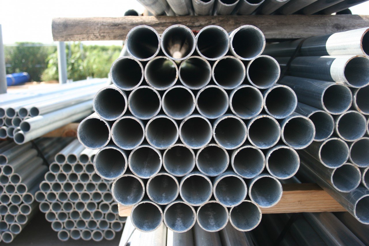 4" x .160 x 21' CR40 Commercial Galvanized Pipe for Chain Link Fences