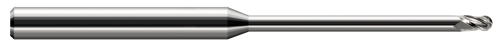 49310 3 FL - 0.1560" (5/32) Cutter DIA x 0.2340" (15/64) LOC x 2.3750" (2-3/8) Reach - Uncoated