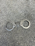 Ex Police Hiatt Chain Handcuffs & 1x Key Security Cuffs Collectible Memorabilia