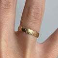 9ct Gold Hearts & Stars Band Ring