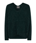MMThora V-Neck Knit - Dark Pine - Mos Mosh