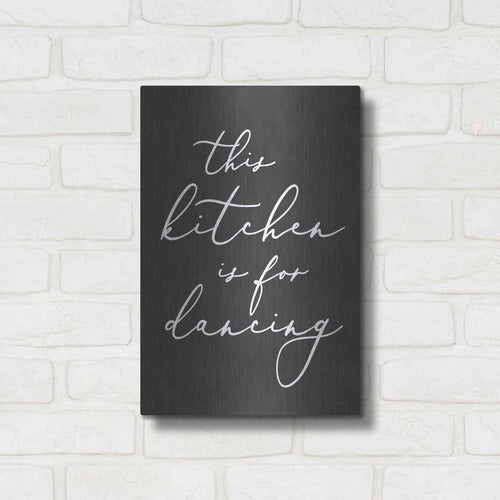 Luxe Metal Art 'This Kitchen is for Dancing' by Lettered & Lined, Metal Wall Art,12x16