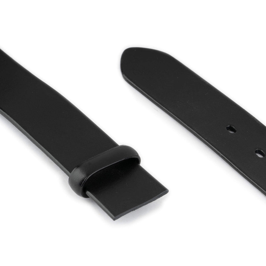 Mens 4.0 cm Black Full Grain Leather Belt Strap For Montblanc Buckles Replacement