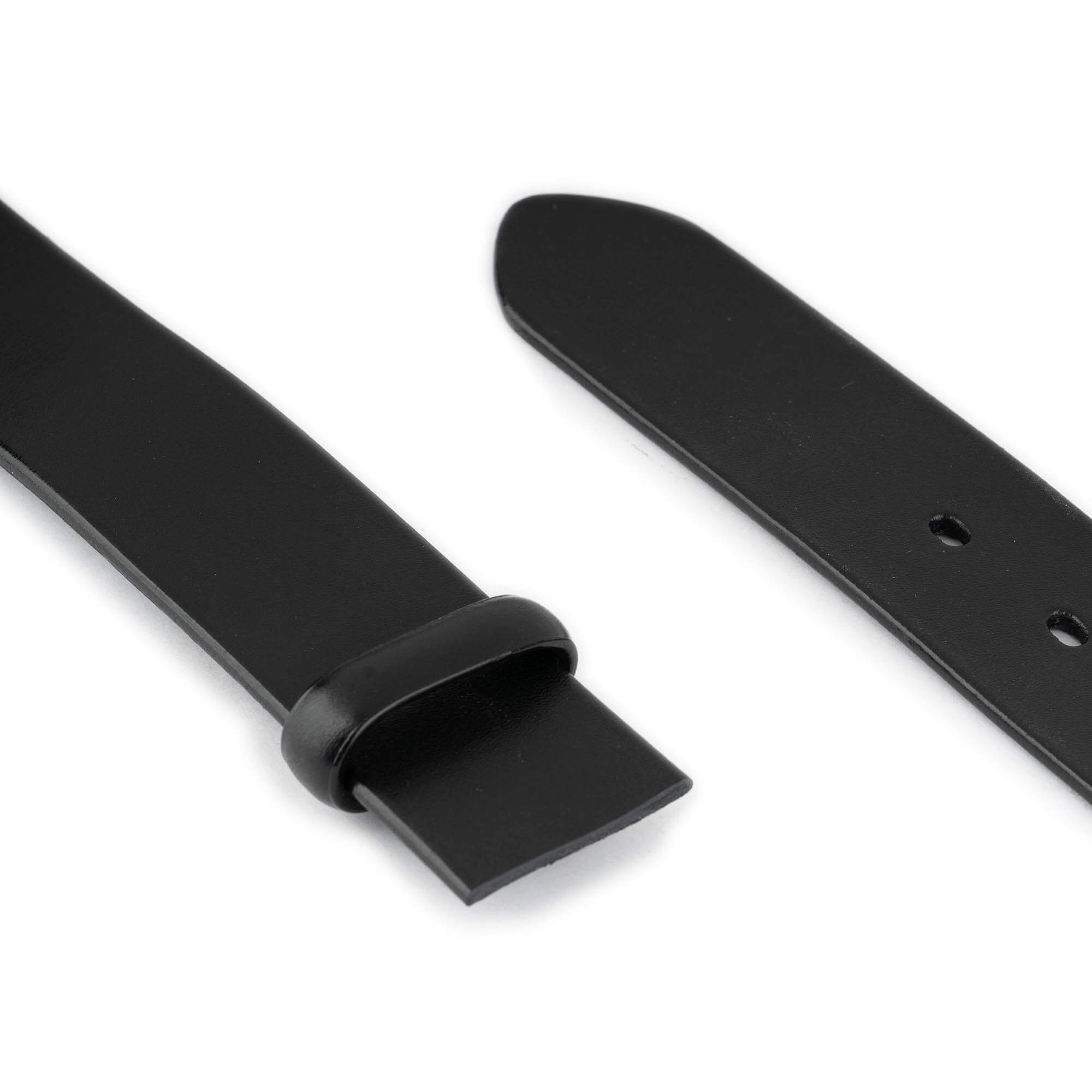 Mens 4.0 cm Black Full Grain Leather Belt Strap For Montblanc Buckles Replacement