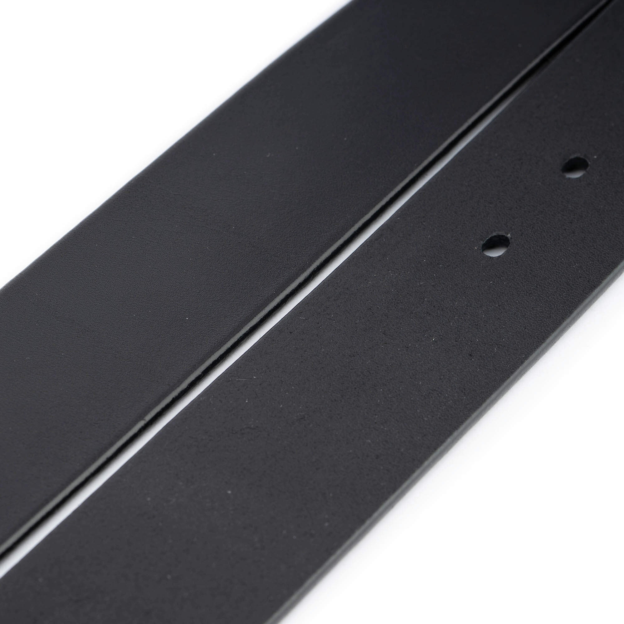 Mens 4.0 cm Black Full Grain Leather Belt Strap For Montblanc Buckles Replacement