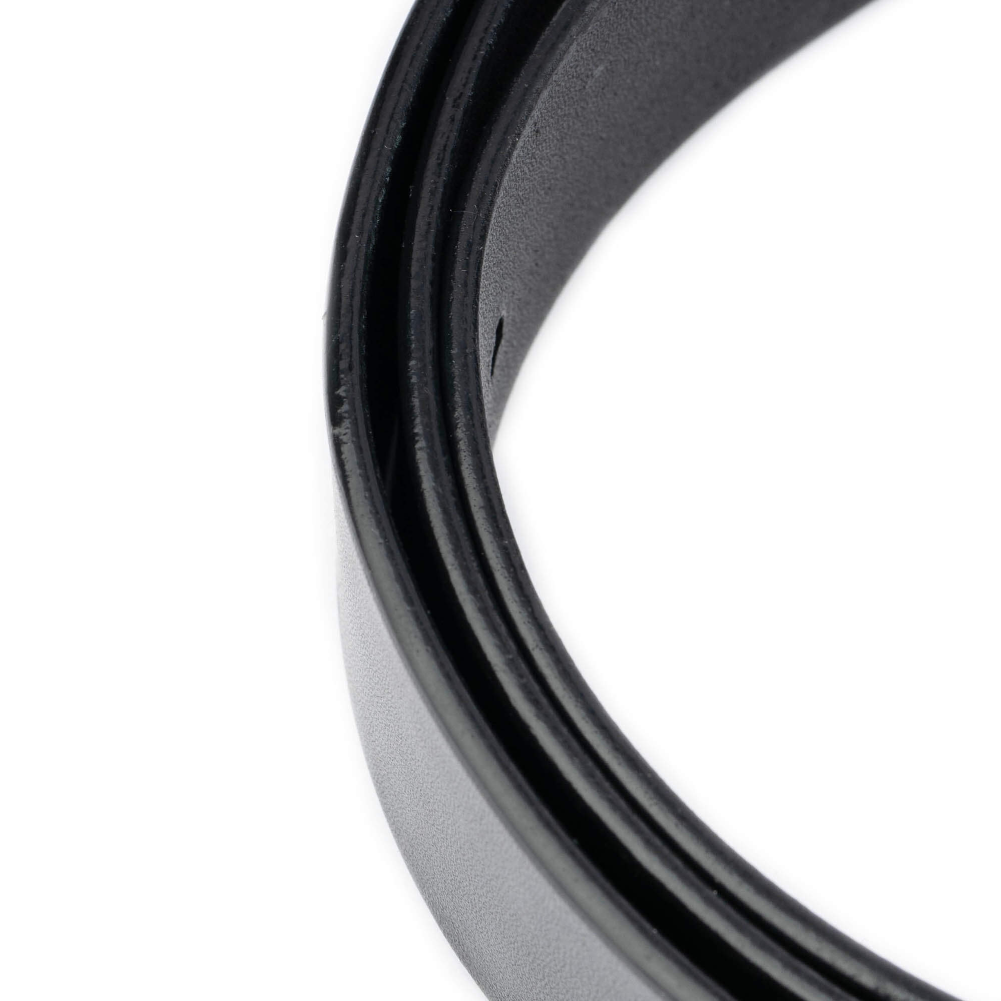 Mens 4.0 cm Black Full Grain Leather Belt Strap For Montblanc Buckles Replacement