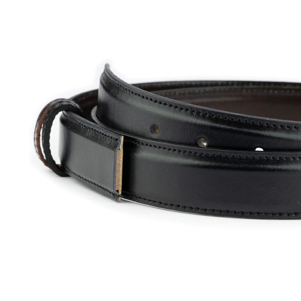 Mens Reversible Black Brown Belt Strap For Montblanc Buckles 30 mm Size 32