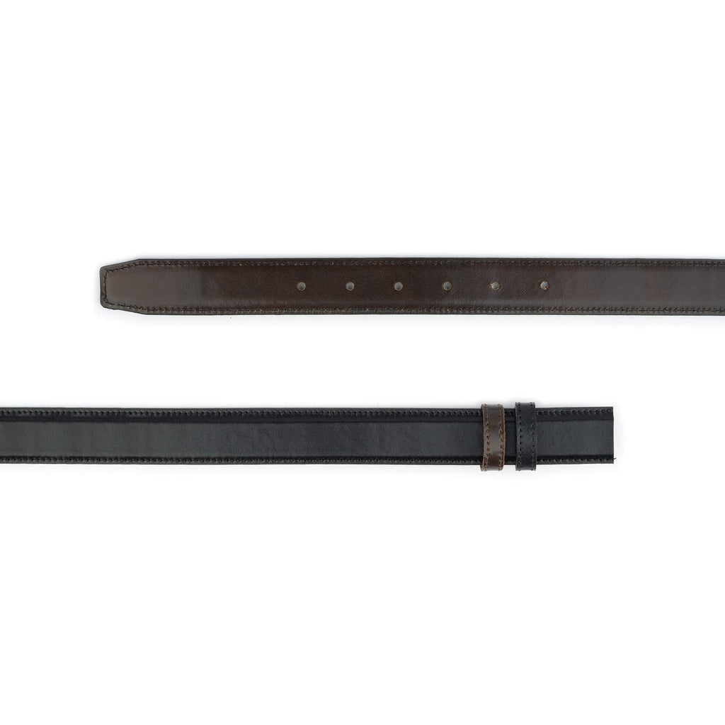 Mens Reversible Black Brown Belt Strap For Montblanc Buckles 30 mm Size 32