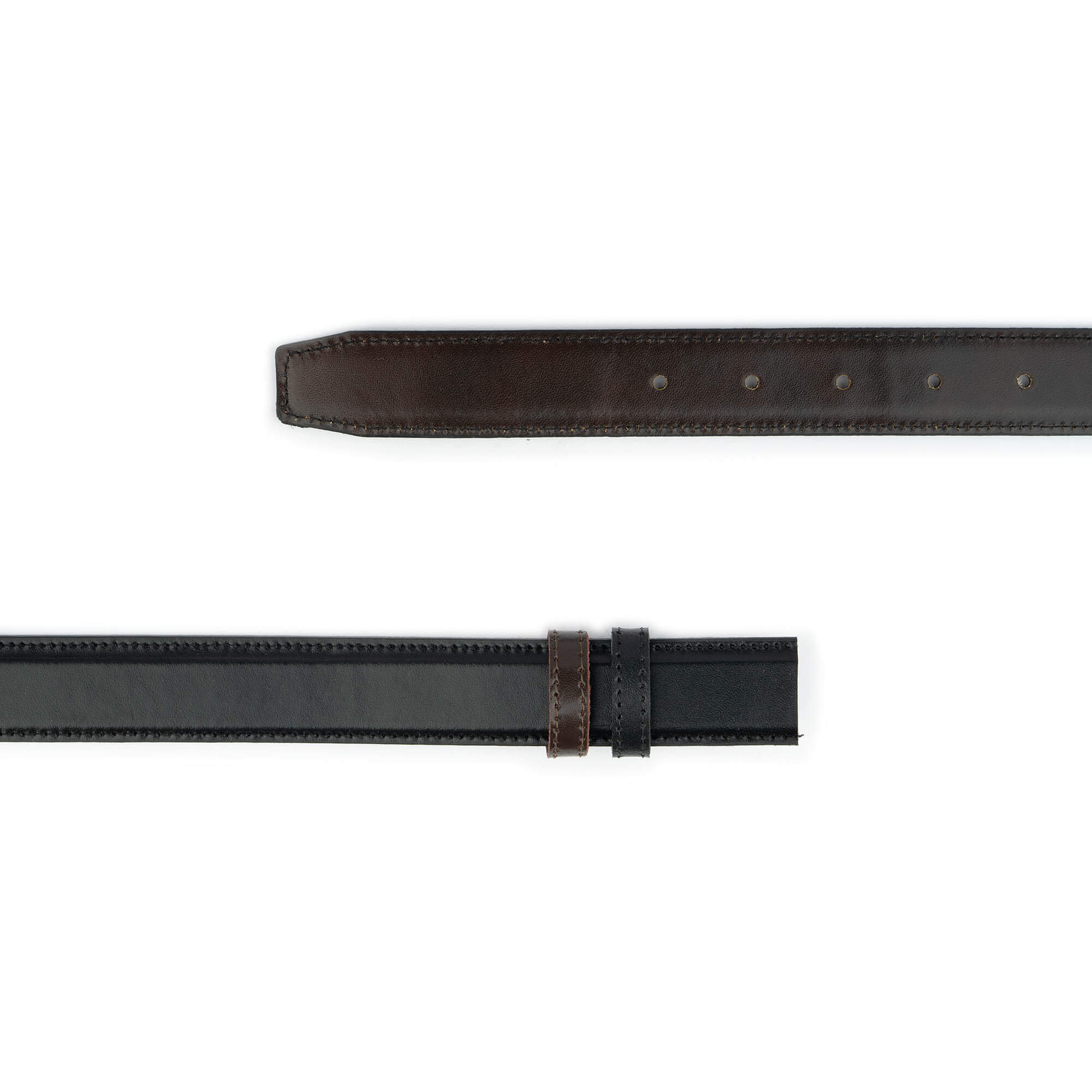 Mens Reversible Black Brown Belt Strap For Montblanc Buckles 30 mm Size 32