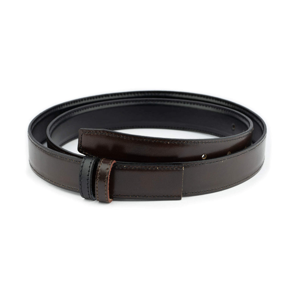 Mens Reversible Black Brown Belt Strap For Montblanc Buckles 30 mm Size 32