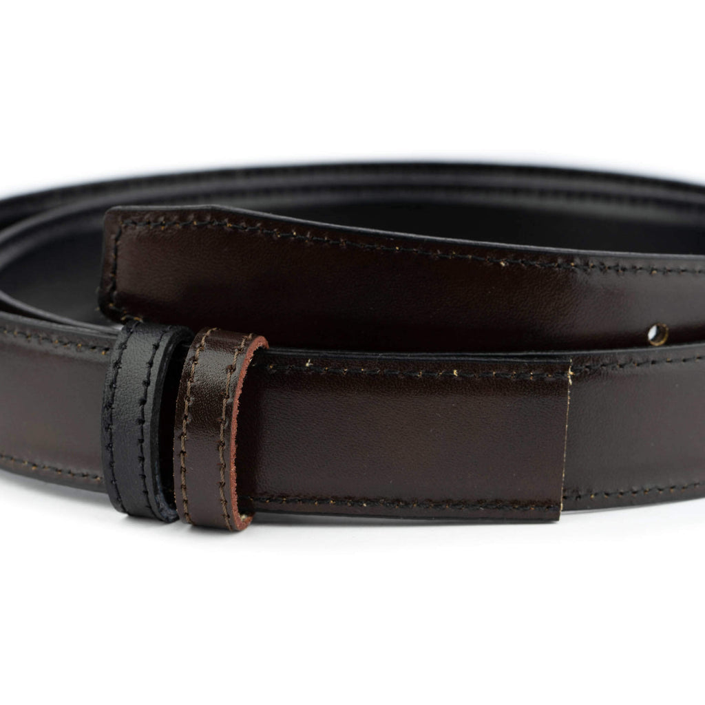 Mens Reversible Black Brown Belt Strap For Montblanc Buckles 30 mm Size 32