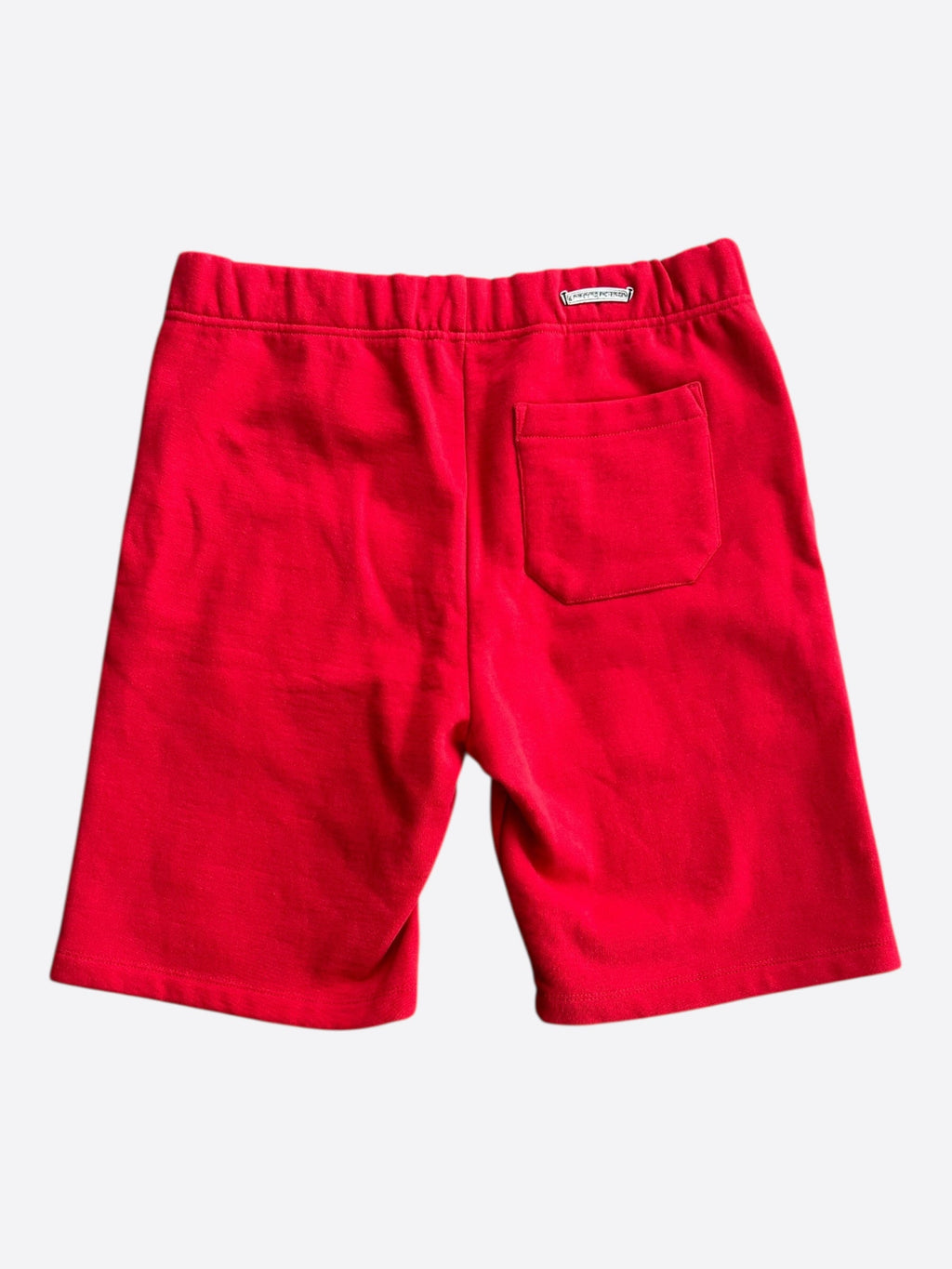 Chrome Hearts Red & White Triple Cross Embroidered Shorts