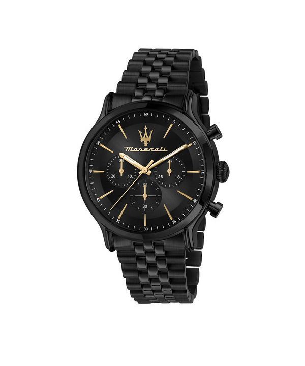 Montre pour homme Maserati Epoca édition limitée chronographe en acier inoxydable cadran noir à quartz R8873618020 100M