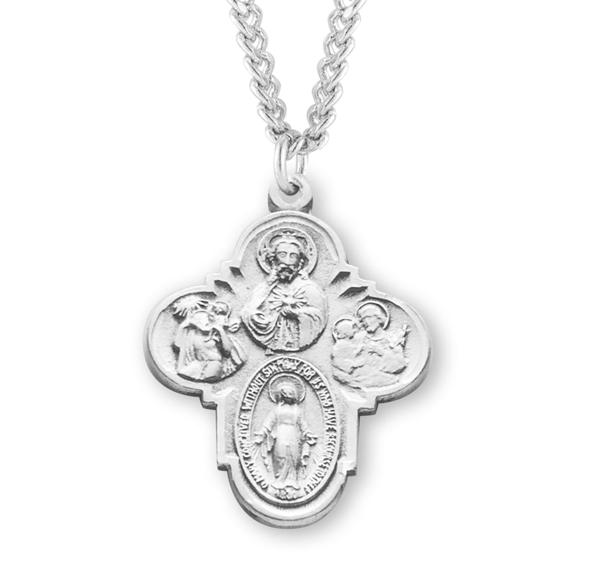 Sterling Silver 4-Way Medal R