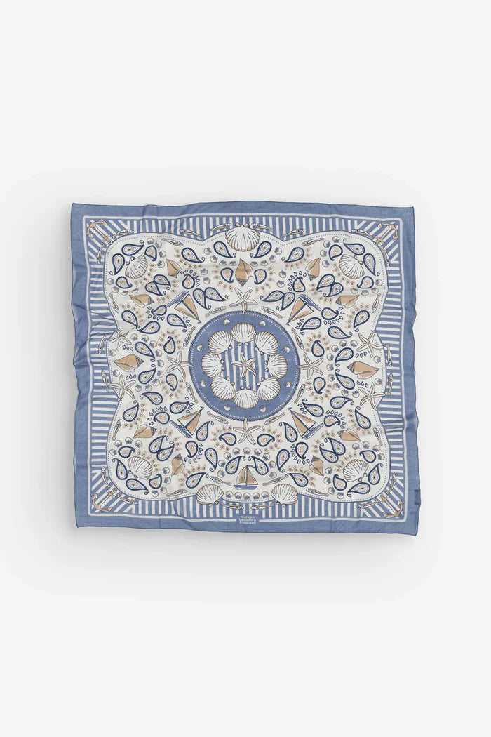 Maison Lecomte Flament Scarf Bretagne Riviera Cotton