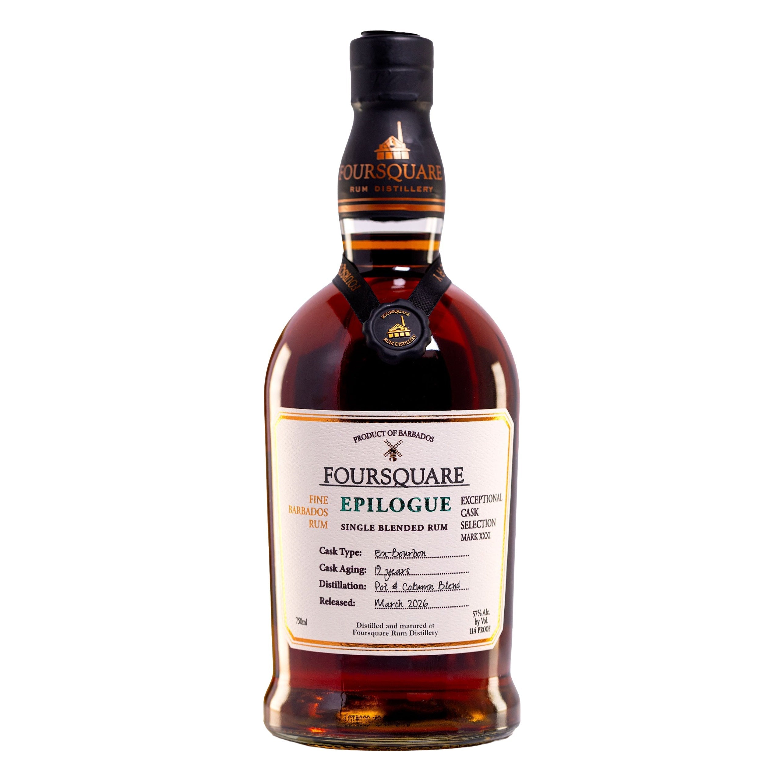 Foursquare Epilogue Exceptional Cask Selection Mark XXXI Single Blended Rum | Free Shipping on orders $400+