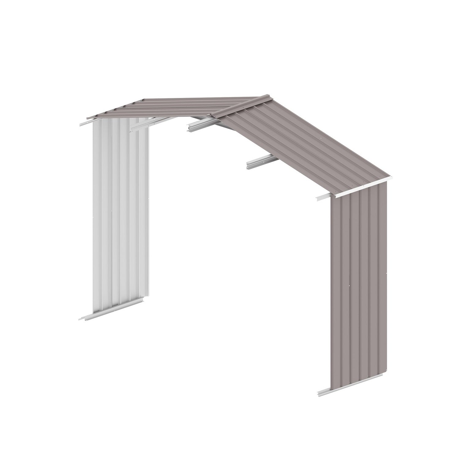 Depósito De Jardín Metálico Salerno Gris Plus XL