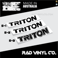 MITSUBISHI, TRITON, DECAL, UTE DECAL, TAILGATE DECAL, STICKER, TAILGATE, PICK UP TRUCK