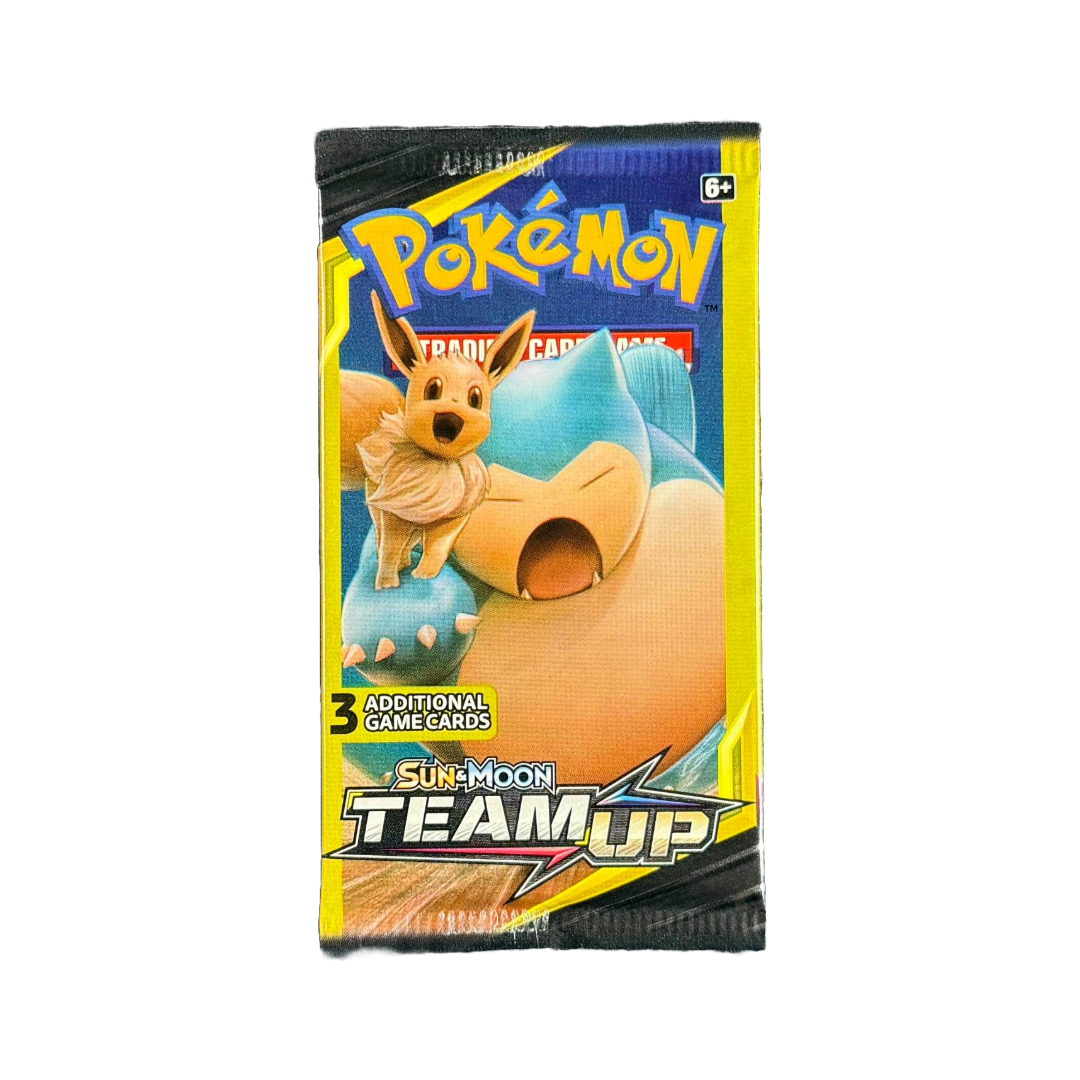 S&M Team Up 3 Card Booster Pack - Snorlax & Eevee