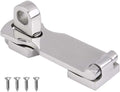 Grade Stainless Steel 3" Heavy Duty Door Hasp with Turning Padlock Eye Mount Screws
