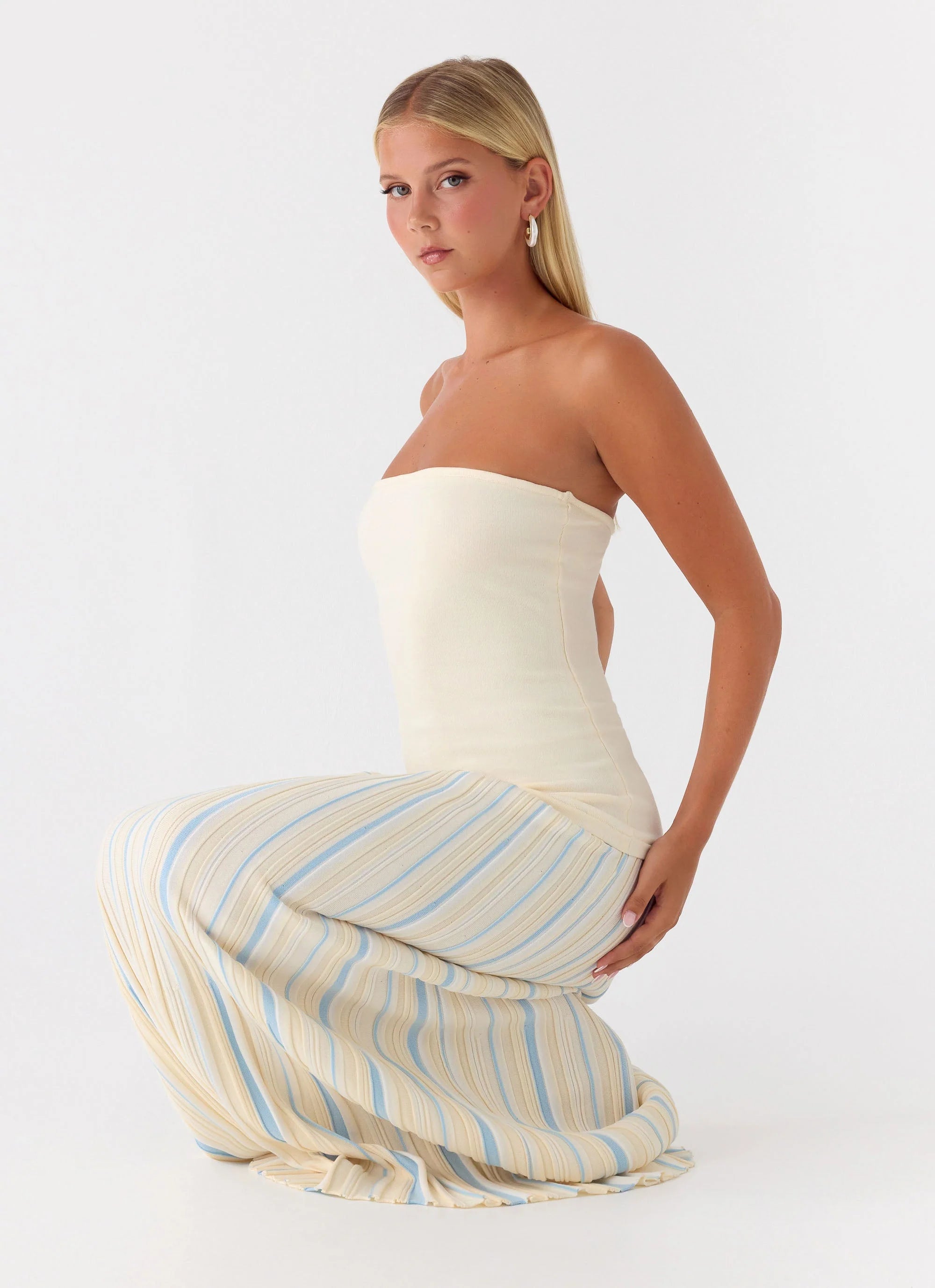 Otillie Knit Maxi Dress - Yellow