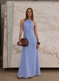 Le Soleil Halter Maxi Dress - Periwinkle