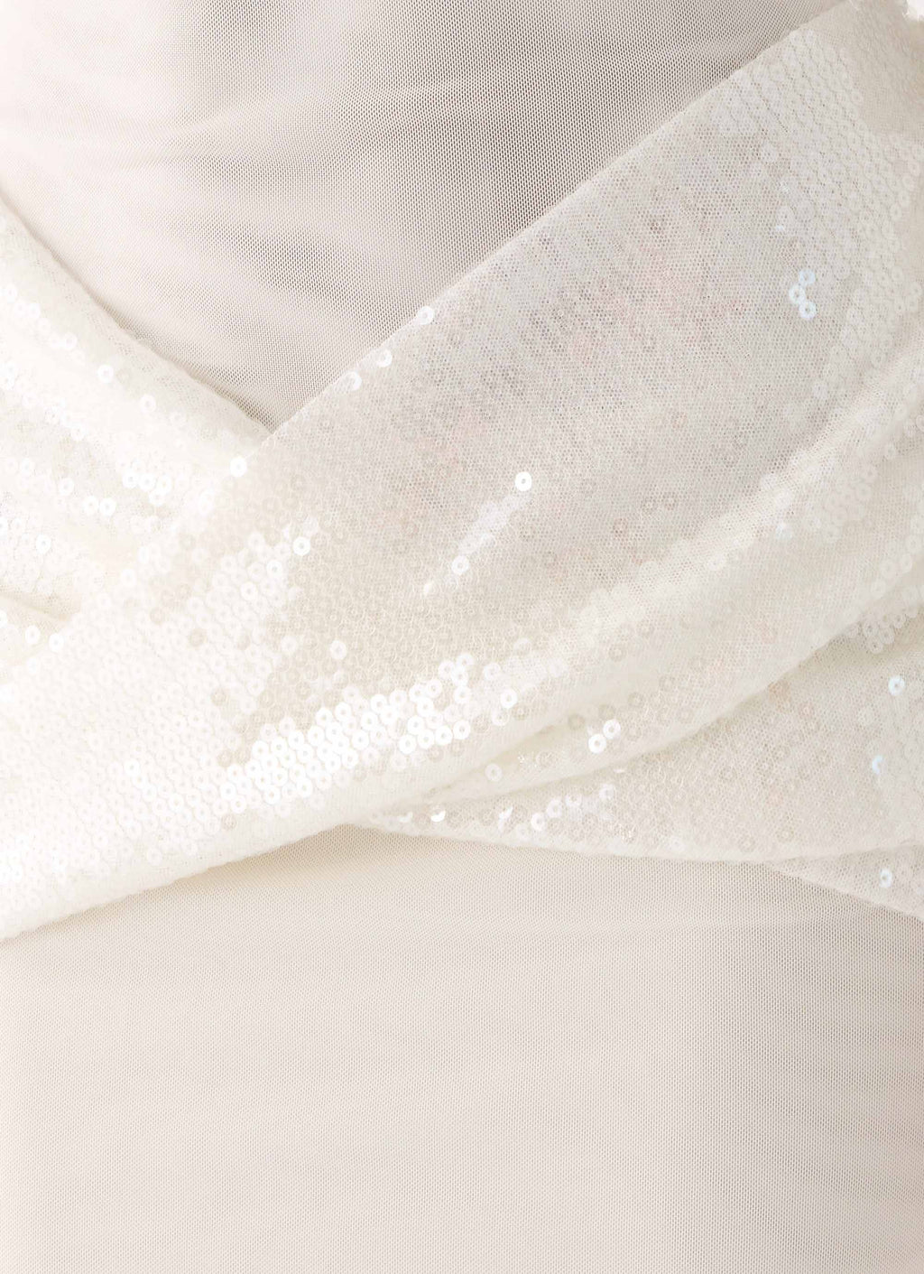 Over To You Sequin Maxi Dress - White