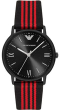 Emporio Armani Kappa Black Dial Two Tone NATO Strap Watch For Men - AR11015 Authentic Buy Shop Now