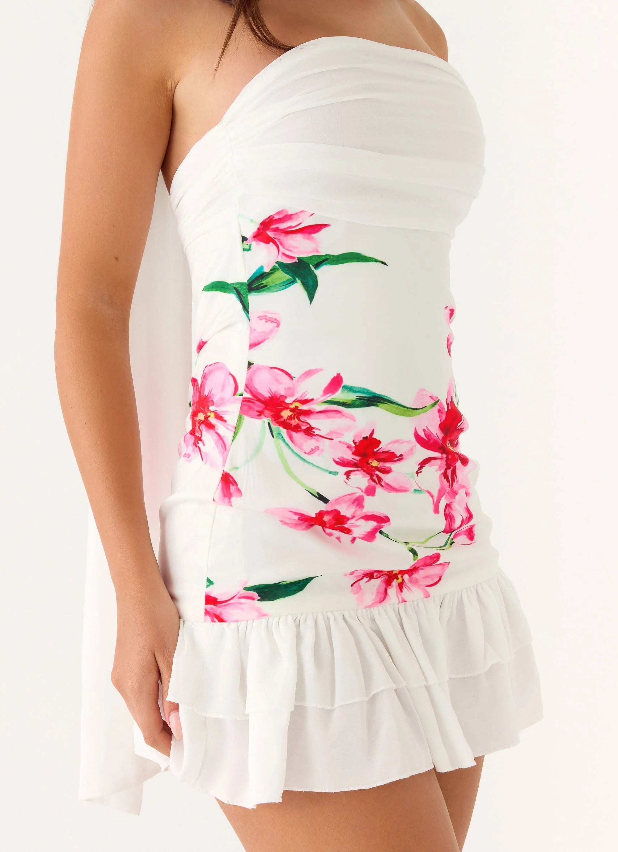 Manon Scarf Mini Dress - Ivory Reef