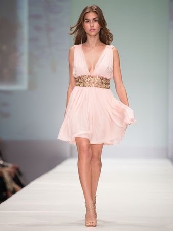 10. Fotini Spring 2013; short Grecian tunic similar to those worn by  soldiers in ancient Greece