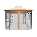 Balmoral 3m x 3m Tulip Design Gazebo with Mesh Curtains And Zipper